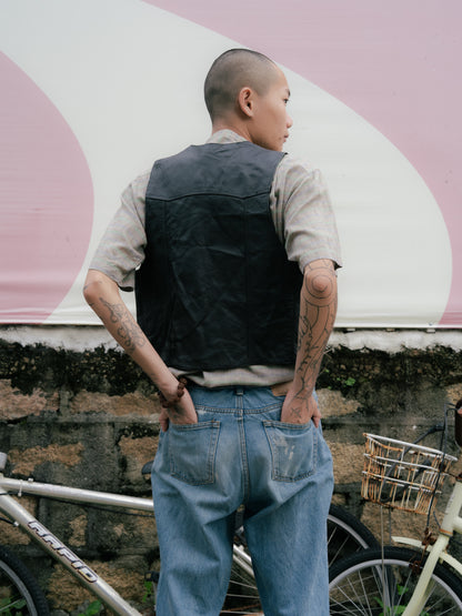 “RENOWN”立領短袖襯衫