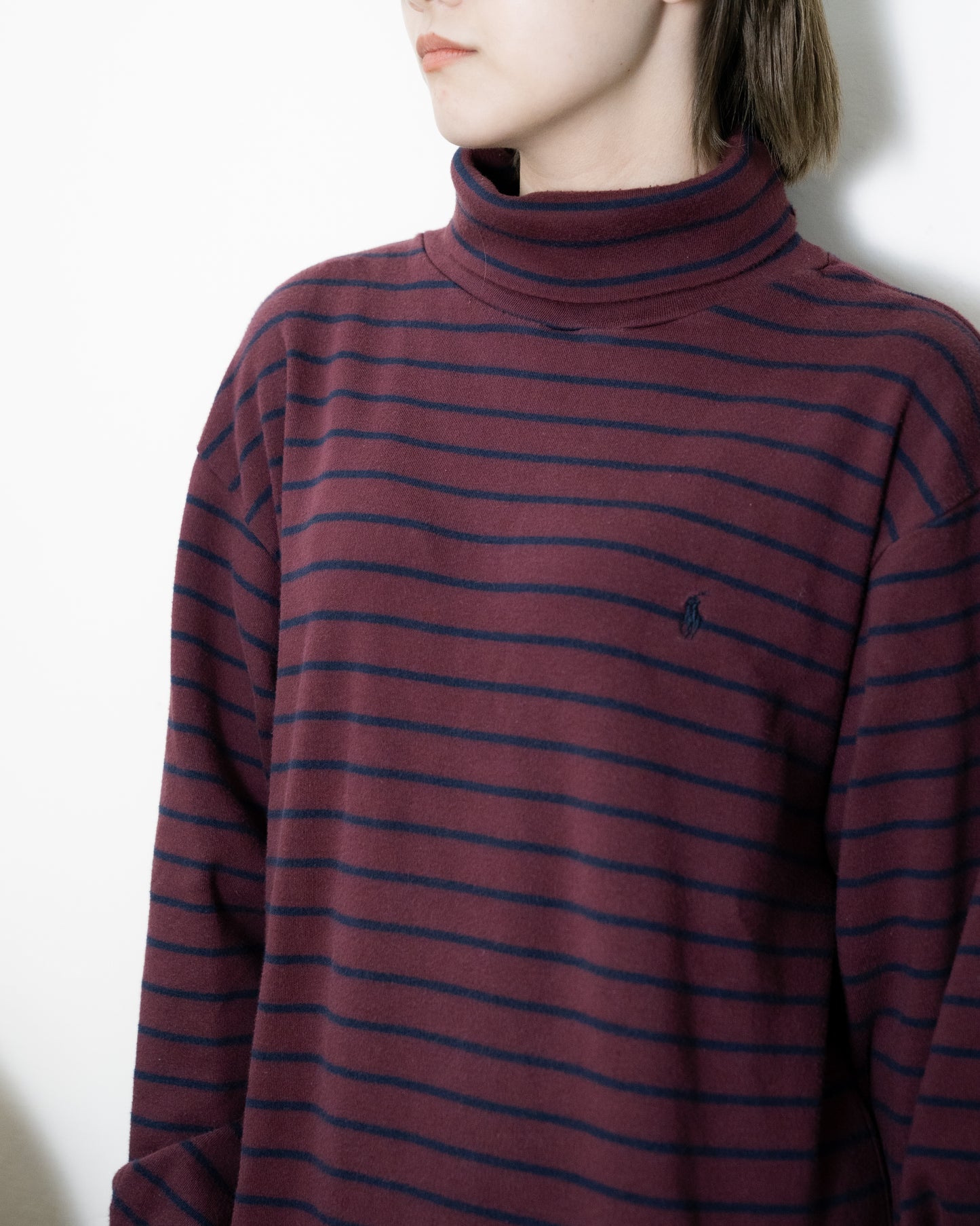 "Polo Ralph Lauren" Striped Turtle Neck Sweatshirt