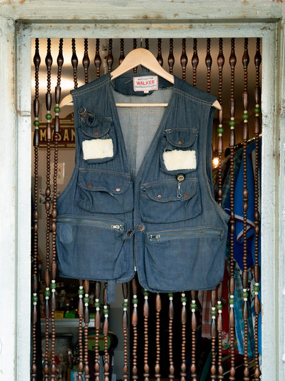 1980s "WALKER" Denim The Ultimate Fishing Vest