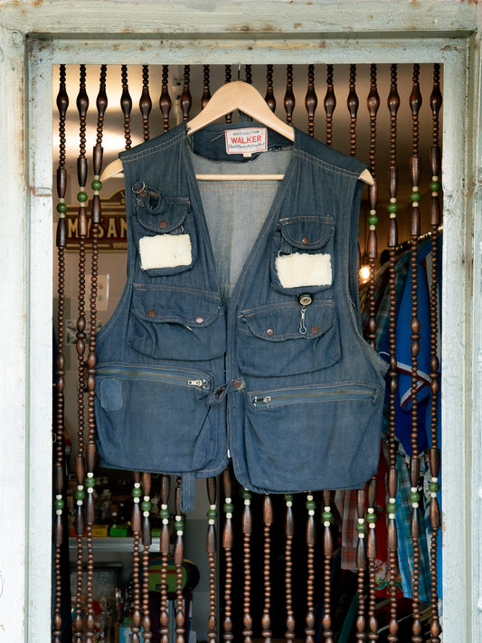 1980s "WALKER" Denim The Ultimate Fishing Vest