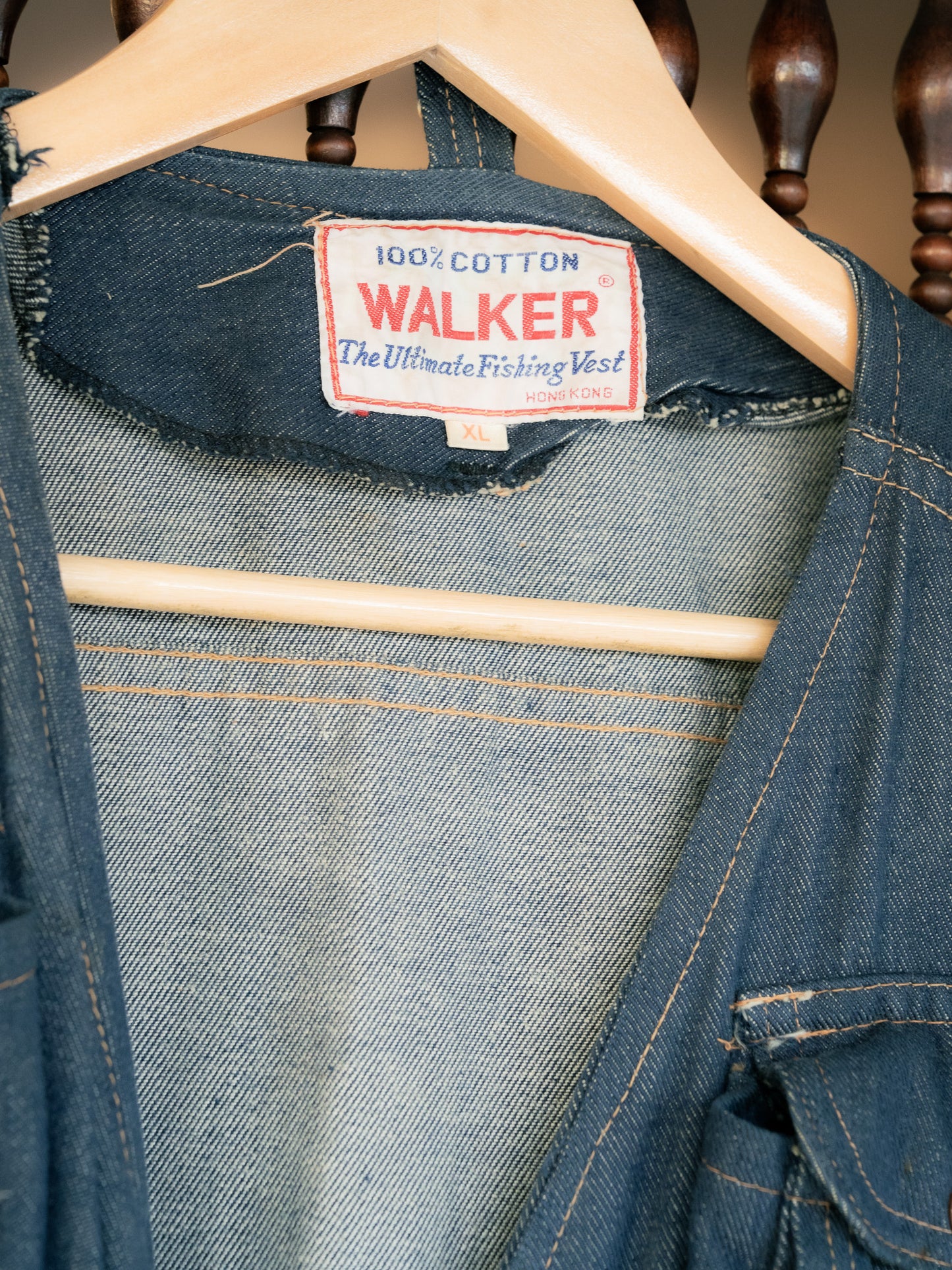 1980s "WALKER" Denim The Ultimate Fishing Vest