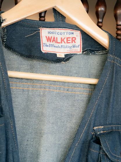 1980s "WALKER" Denim The Ultimate Fishing Vest