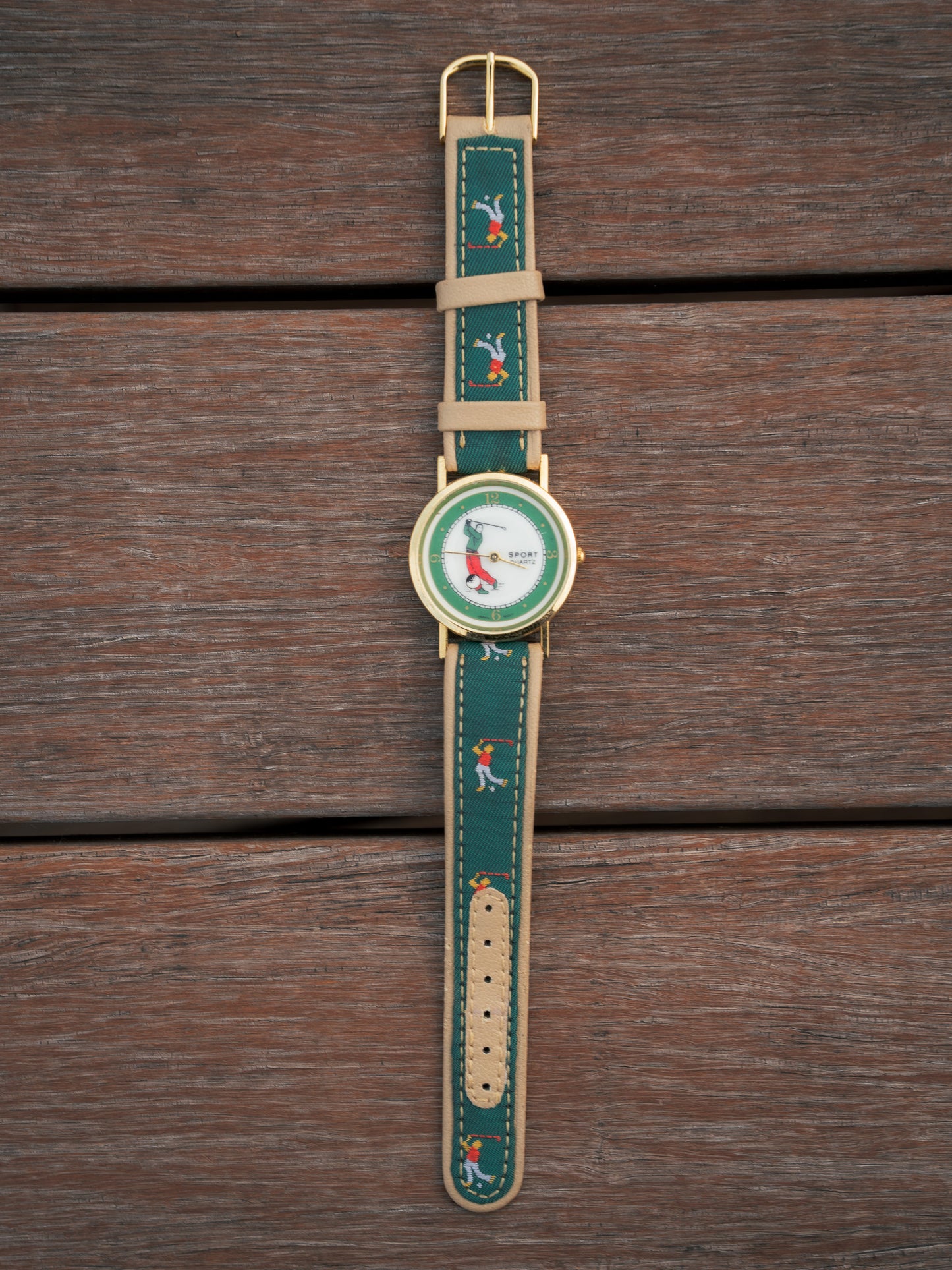 1980-90s "SPORT QUARTZ" Golf Animated Watch
