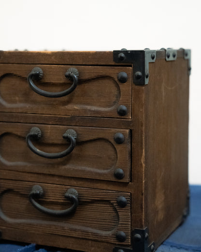 昭和時期 三段式小箪笥