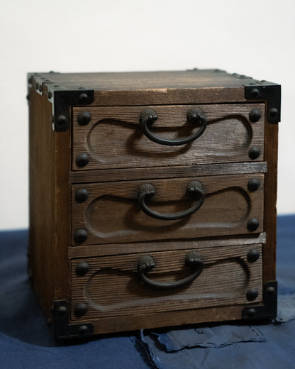 昭和時期 三段式小箪笥