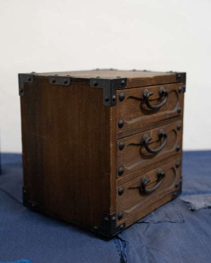 昭和時期 三段式小箪笥