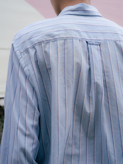 「WRANGLER」條紋長袖羈扣襯衫