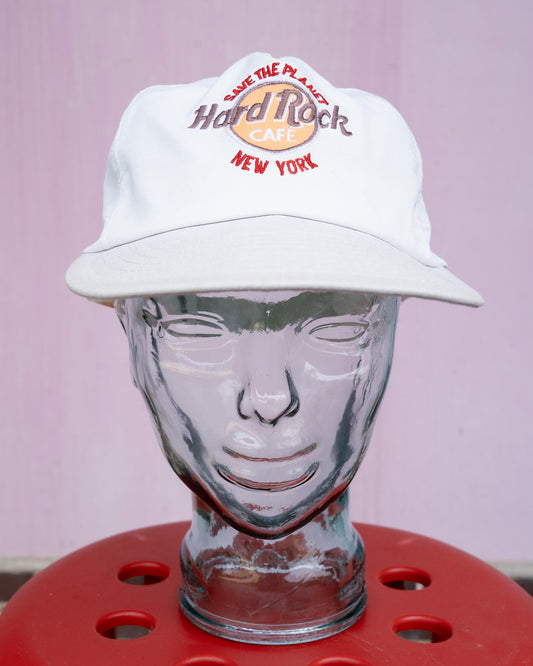 1990s "BABUCAP" HARD ROCK CAFE New York Save The Planet 6-Panel Strapback Cap