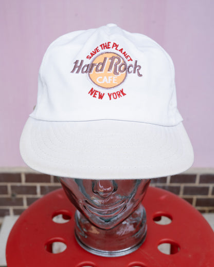 1990s "BABUCAP" HARD ROCK CAFE New York Save The Planet 6-Panel Strapback Cap