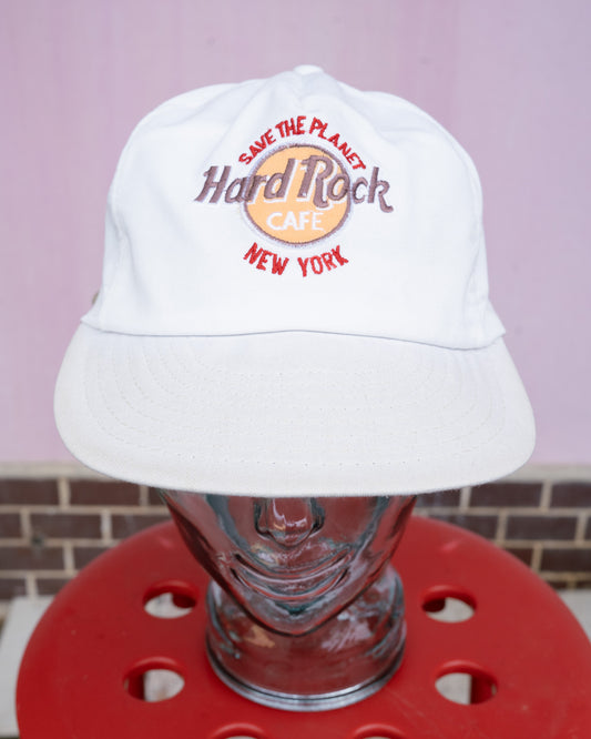 1990s "BABUCAP" HARD ROCK CAFE New York Save The Planet 6-Panel Strapback Cap