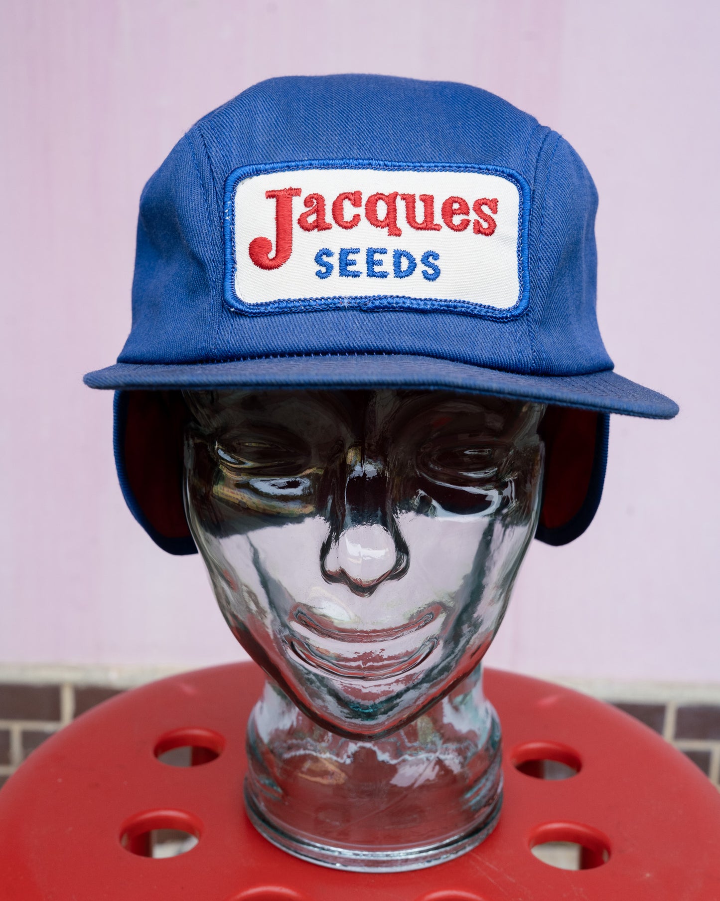 1970s-80s "K-BRAND" Jacques Seeds Ear-Flap Winter Hat