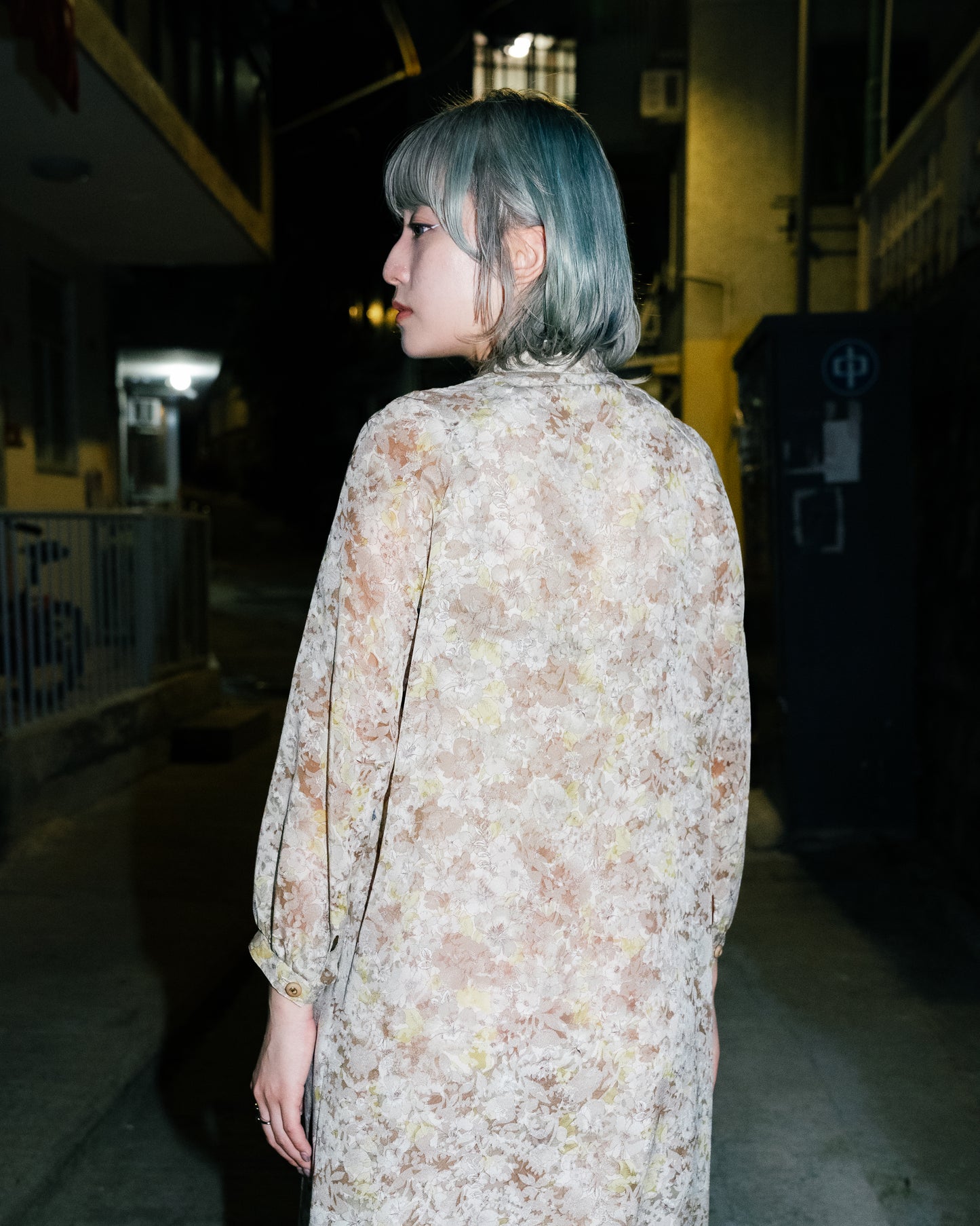 Old JP Floral Chiffon Dress 碎花紗質連身裙