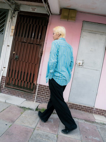 "ELY CATTLEMAN" Striped Long Sleeves Western Snap Shirt