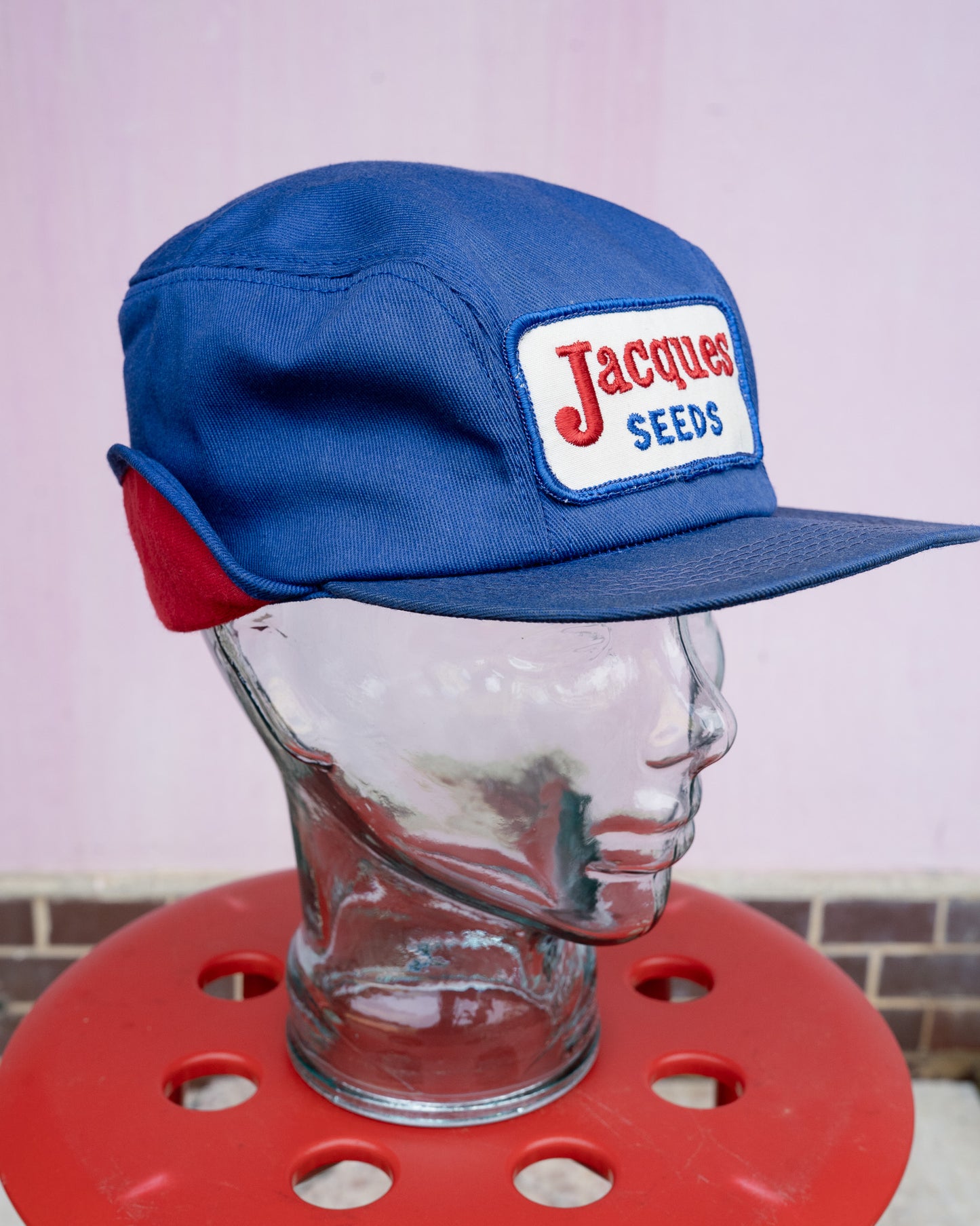 1970s-80s "K-BRAND" Jacques Seeds Ear-Flap Winter Hat