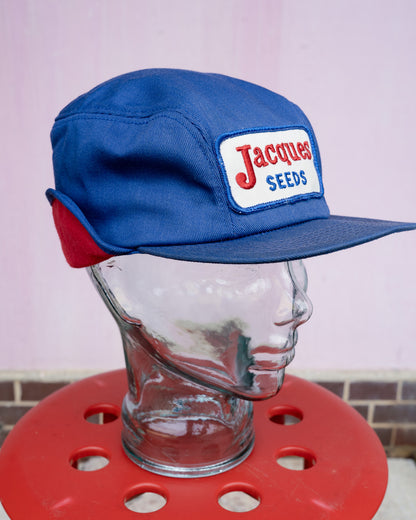 1970s-80s "K-BRAND" Jacques Seeds Ear-Flap Winter Hat