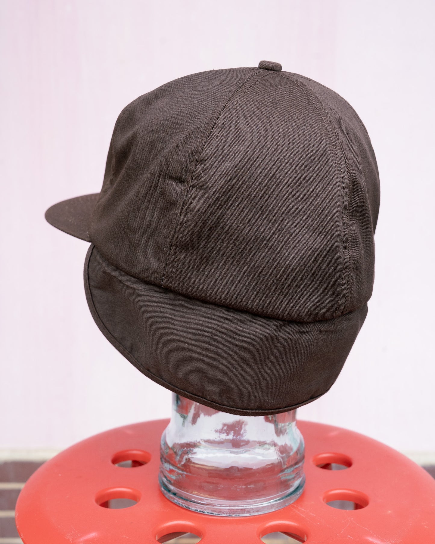 1980s "K-Products" Brown's Seed Fleece Ear-Flap Winter Hat