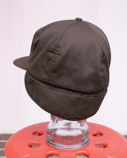 1980s "K-Products" Brown's Seed Fleece Ear-Flap Winter Hat