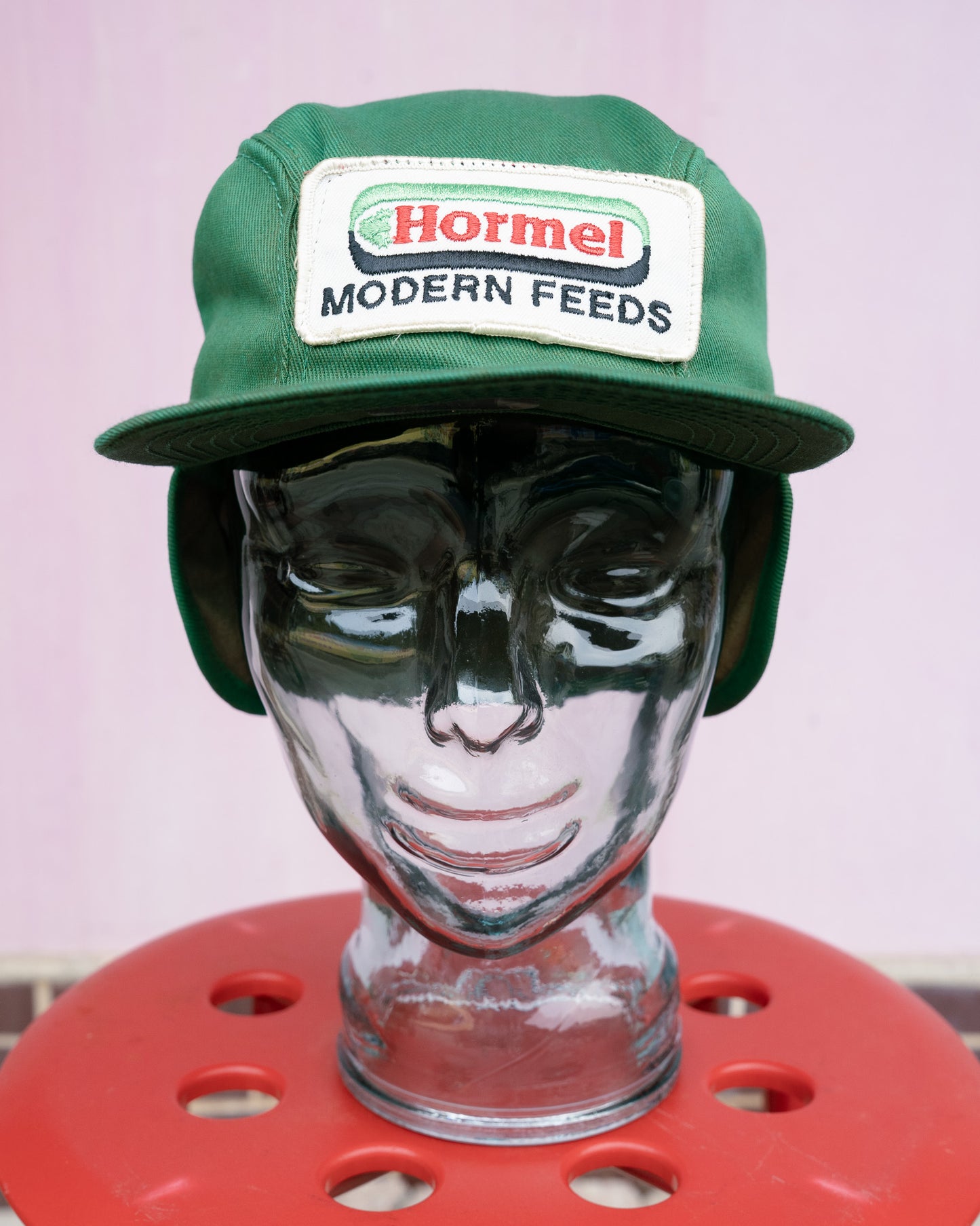 1970-80s "K-Products" Hormel Modern Feeds Ear-Flap Hat