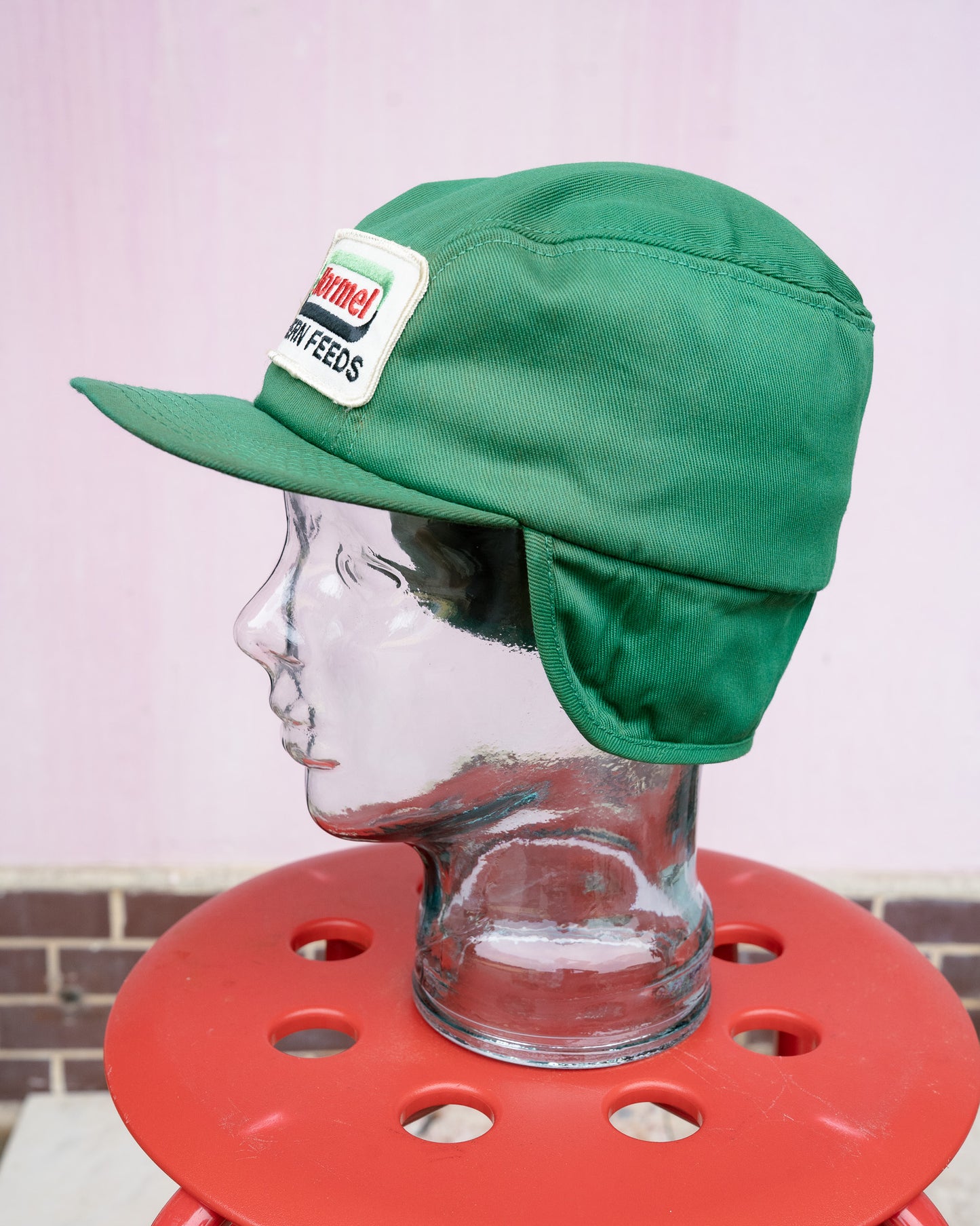 1970-80s "K-Products" Hormel Modern Feeds Ear-Flap Hat