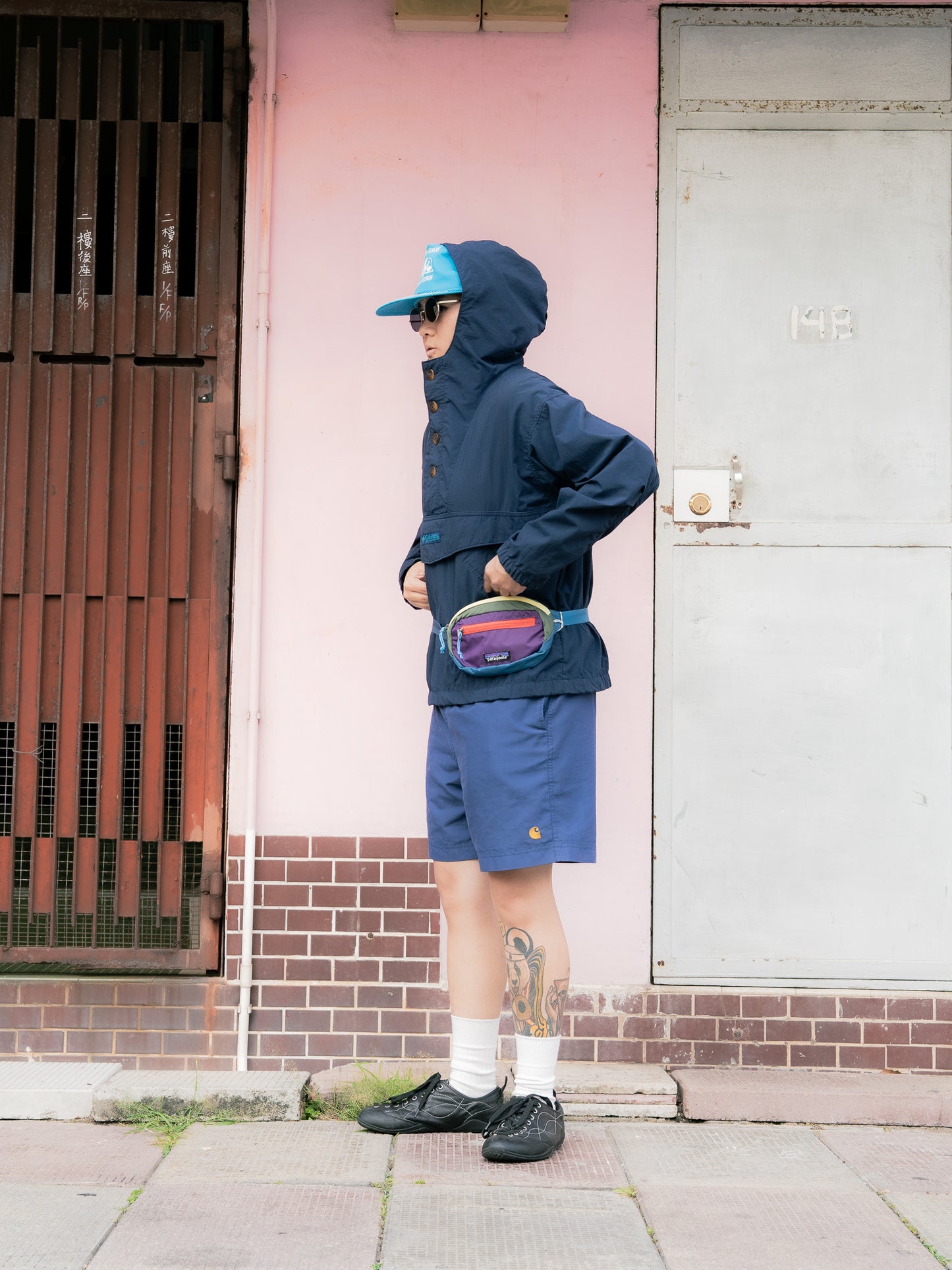1990s "COLUMBIA" Nylon Anorak Pullover