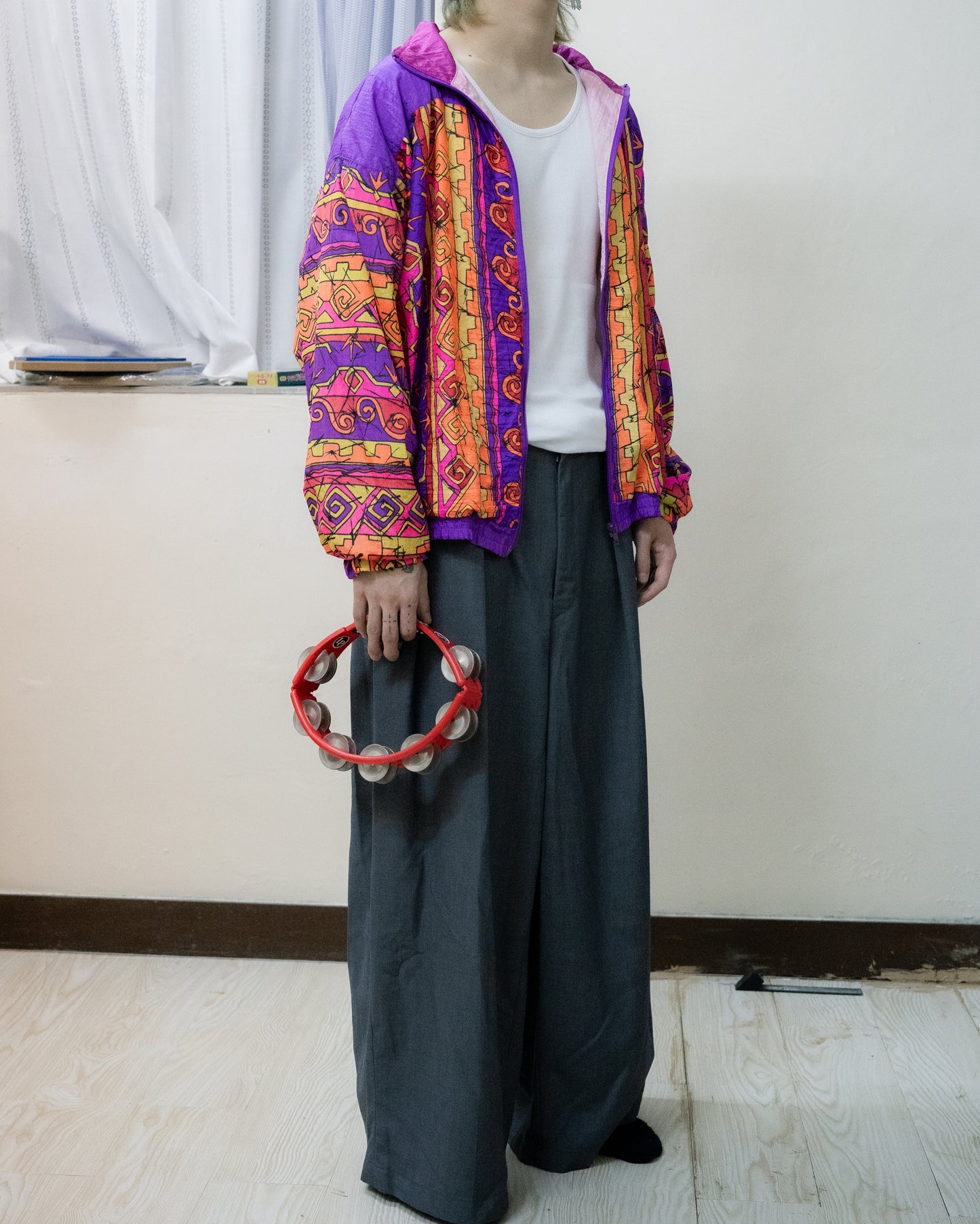 "MURELI" Patterned Nylon Jacket