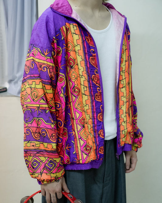 "MURELI" Patterned Nylon Jacket