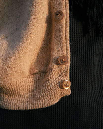 20 世紀 70 年代「Arnold Palmer Robert Bruce」羊駝羊毛開襟衫