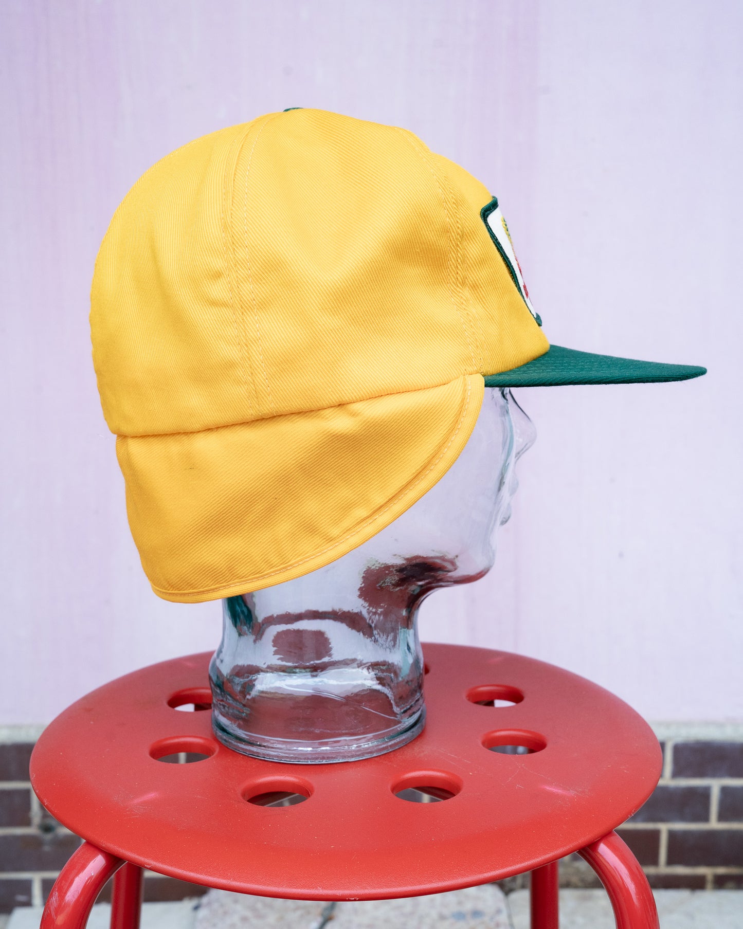 Early 1980s DeKalb Pfizer Genetics Two-Tone Ear Flap Hat