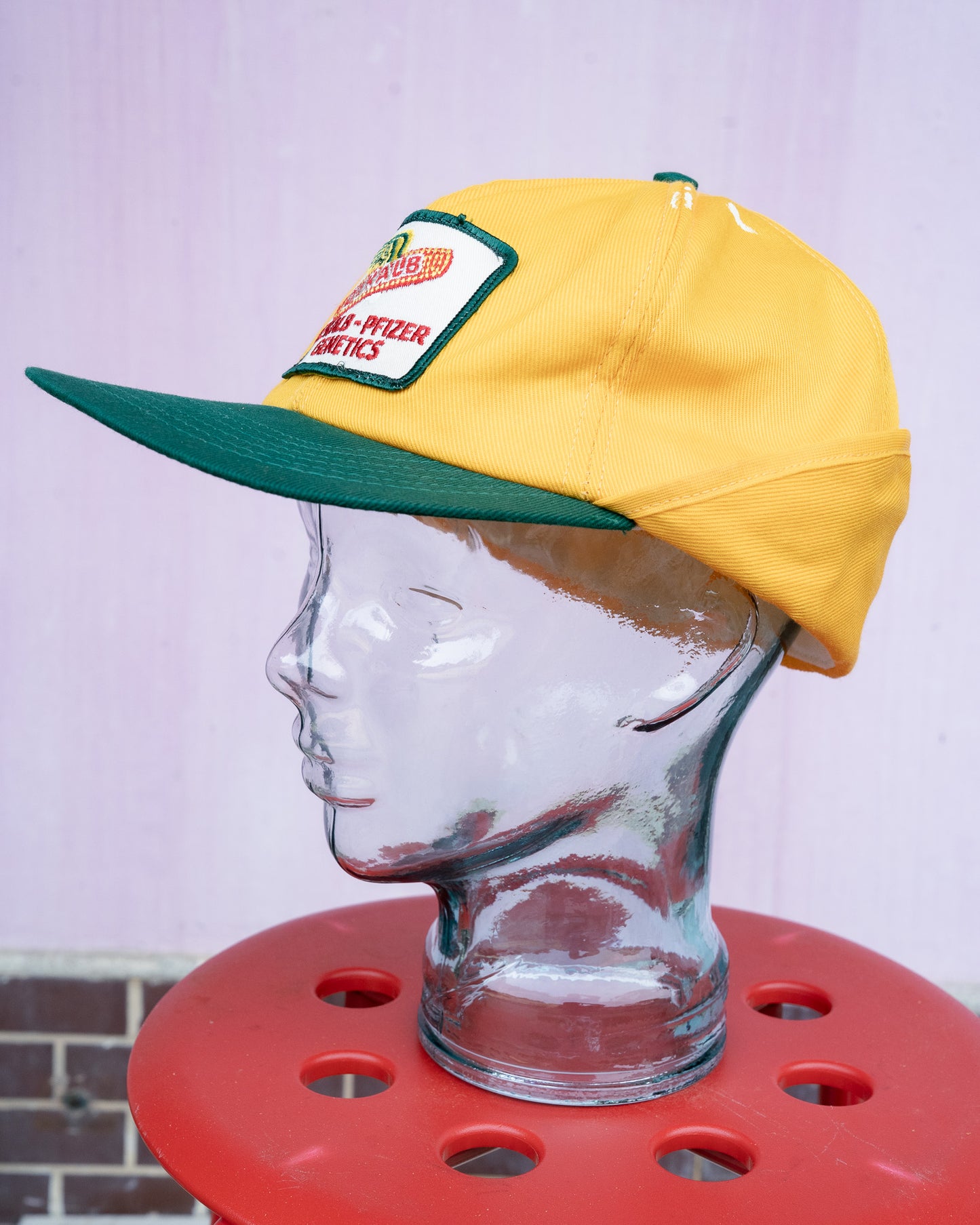 Early 1980s DeKalb Pfizer Genetics Two-Tone Ear Flap Hat