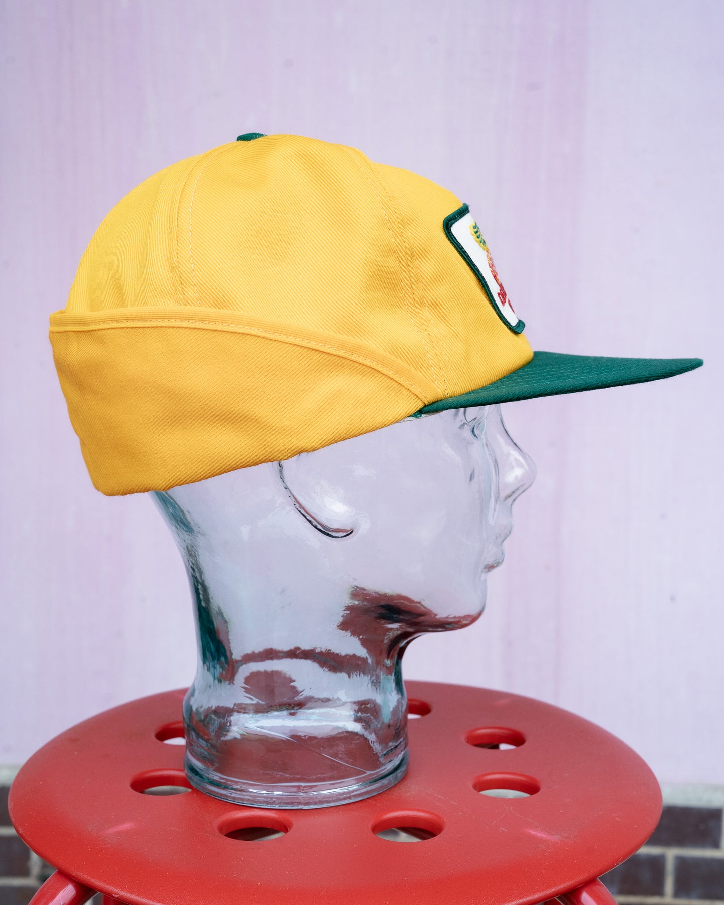 Early 1980s DeKalb Pfizer Genetics Two-Tone Ear Flap Hat