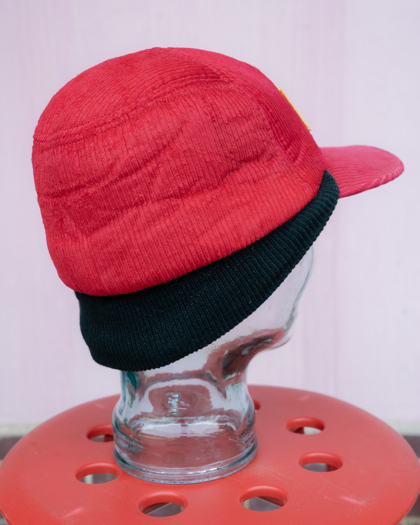 1970-80s KENT Corduroy Knit Ear-Flap Winter Hat