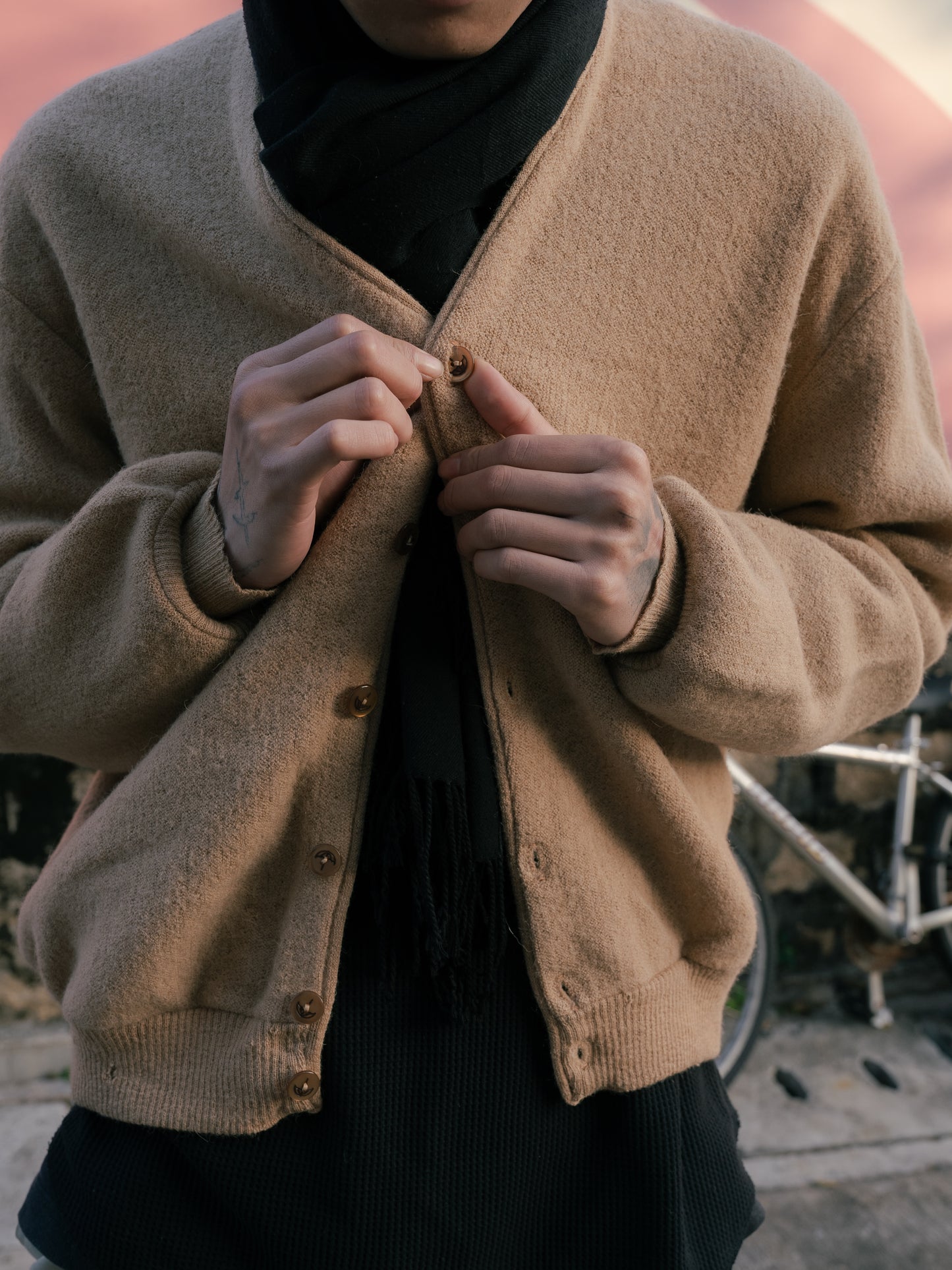 1970s "Arnold Palmer Robert Bruce" Alpaca Wool Cardigan