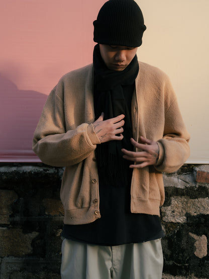 20 世紀 70 年代「Arnold Palmer Robert Bruce」羊駝羊毛開襟衫