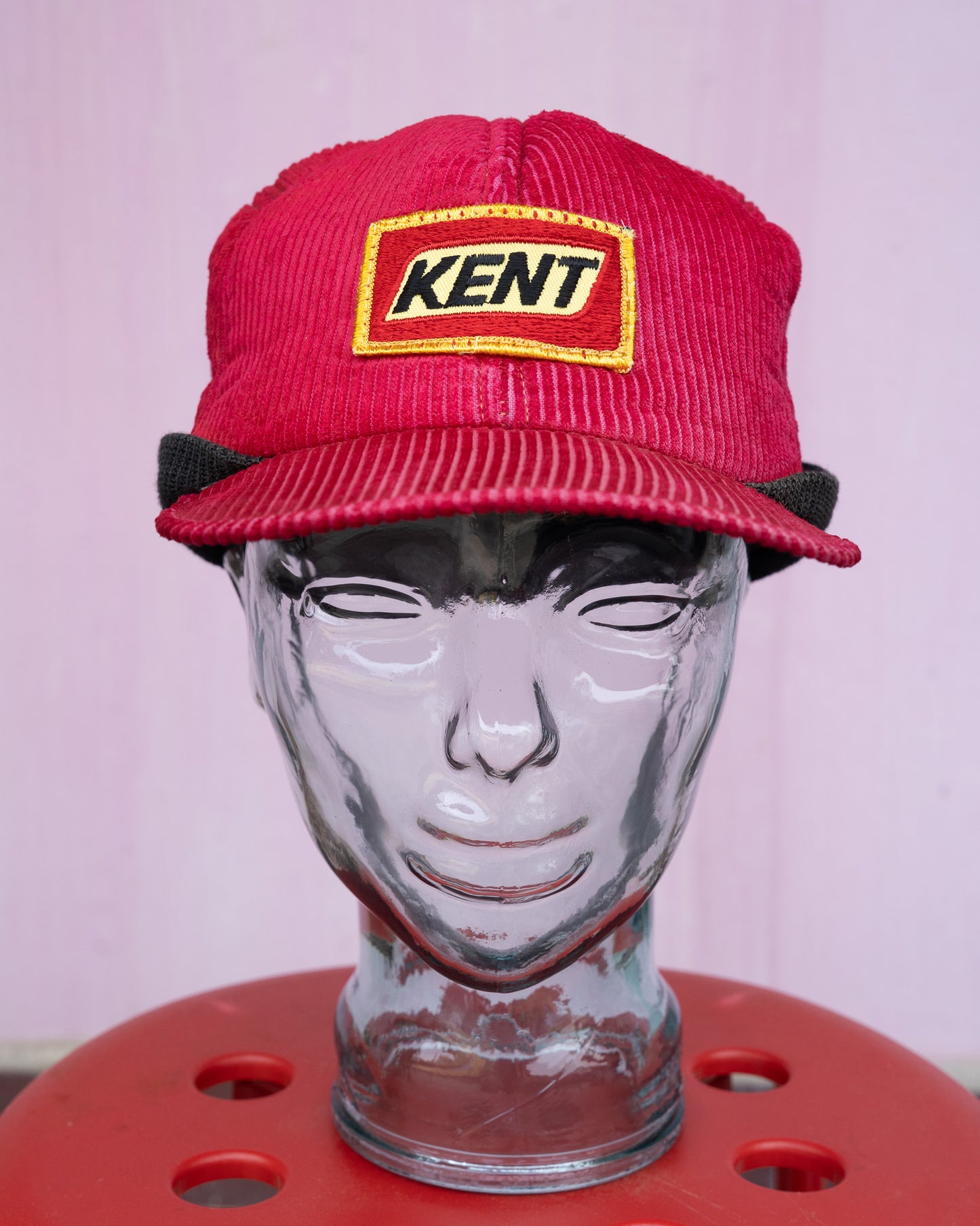 1970-80s KENT Corduroy Knit Ear-Flap Winter Hat