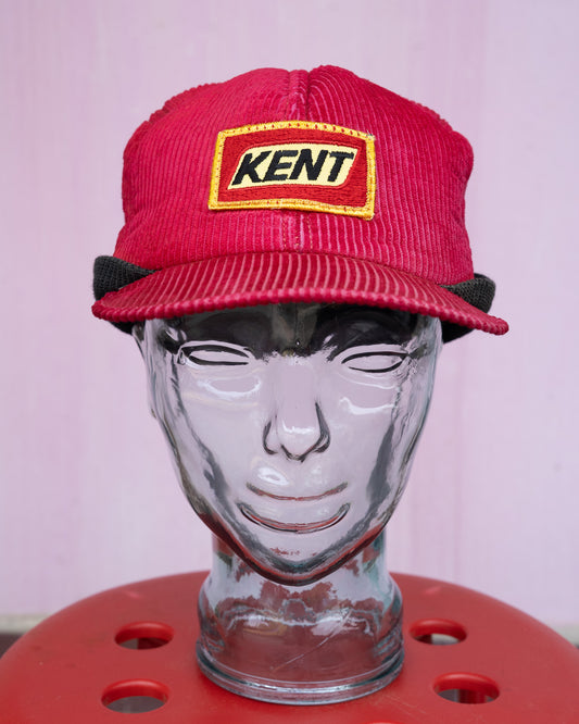 1970-80s KENT Corduroy Knit Ear-Flap Winter Hat