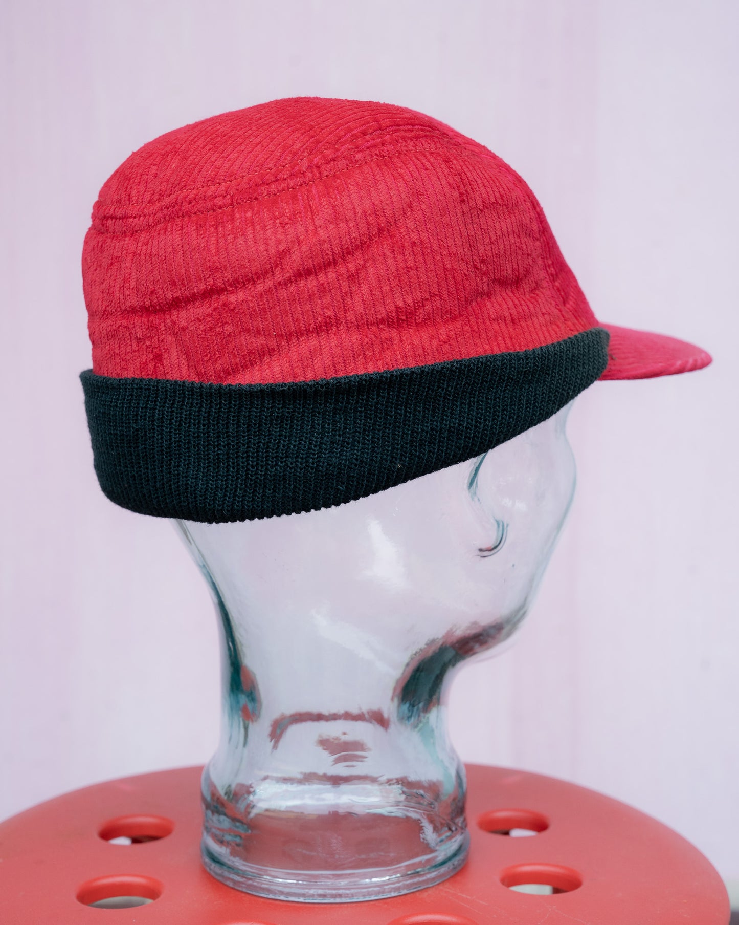 1970-80s KENT Corduroy Knit Ear-Flap Winter Hat