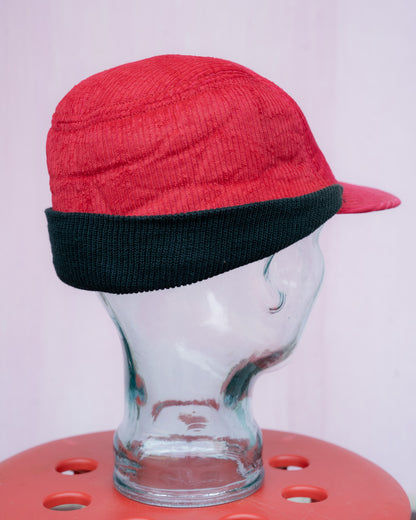 1970-80s KENT Corduroy Knit Ear-Flap Winter Hat
