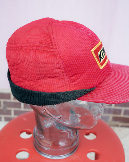 1970-80s KENT Corduroy Knit Ear-Flap Winter Hat