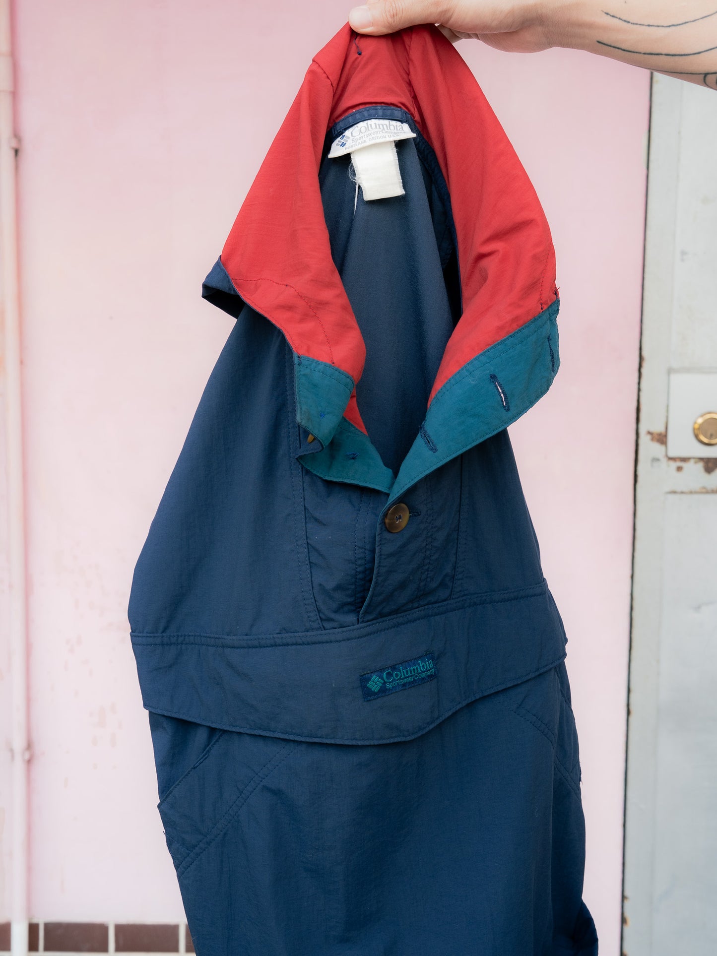 1990s "COLUMBIA" Nylon Anorak Pullover