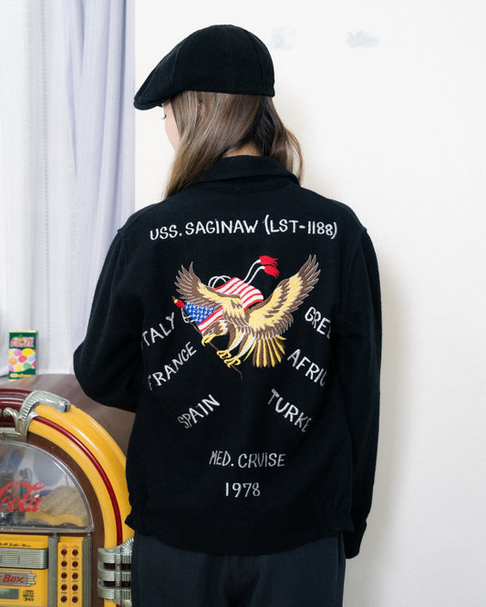 1978 USS Saginaw LST-1188 Wool Tour Jacket