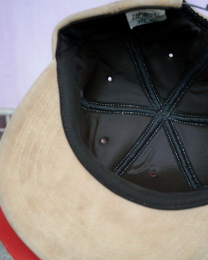 1980s "Paramount Cap Mfg Co." Paymaster Seeds Faux Suede Cap