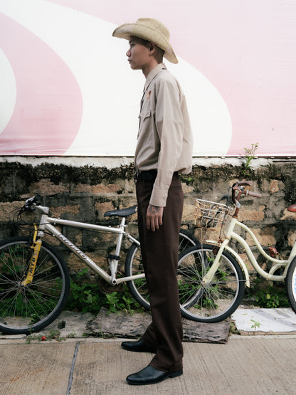 1980-90s "PLAINS" Eagles Western Pearl Snap Long Sleeve Shirt