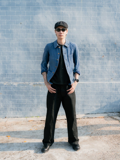 1940s French Indigo Work Jacket