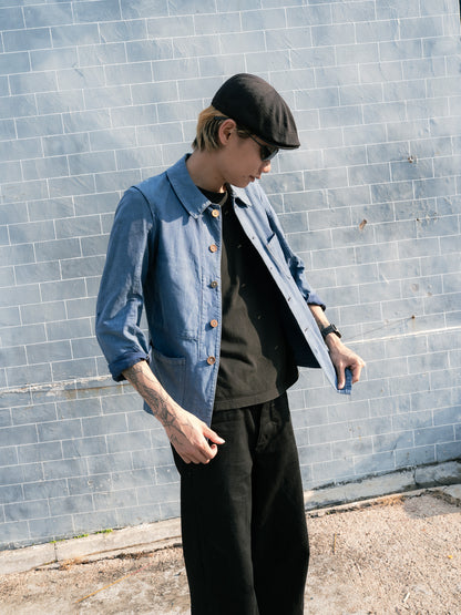 1940s French Indigo Work Jacket