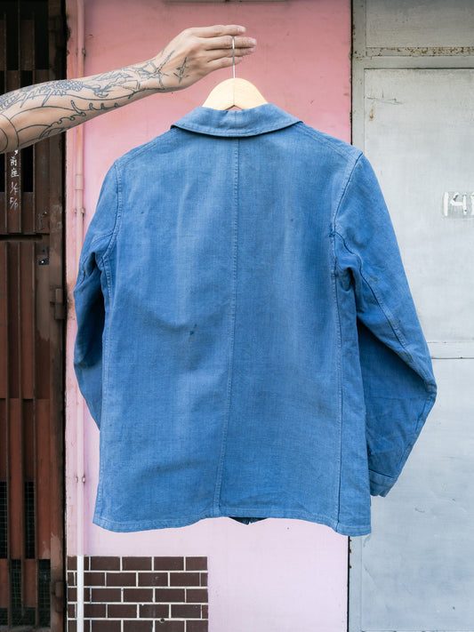 1940s French Cotton Twill Work Jacket