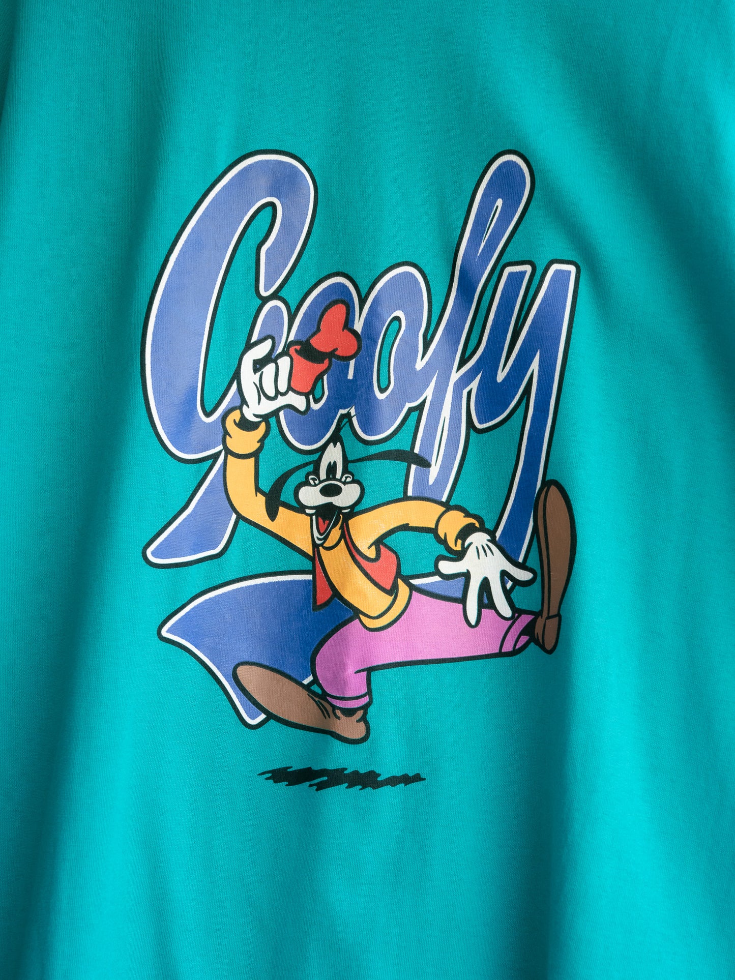 Mid 1990s "THE DISNEY STORE" Goofy Mock Layer Tee - NOS