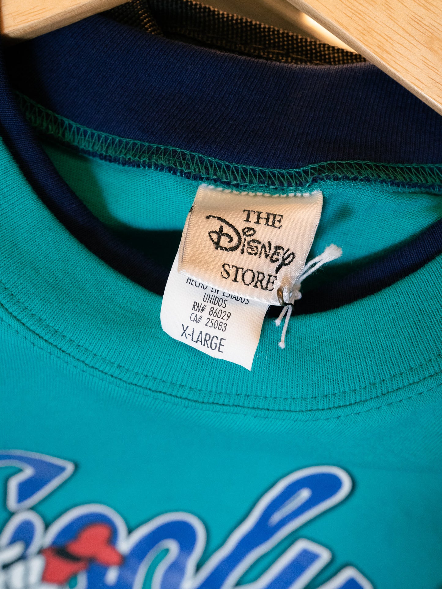 Mid 1990s "THE DISNEY STORE" Goofy Mock Layer Tee - NOS