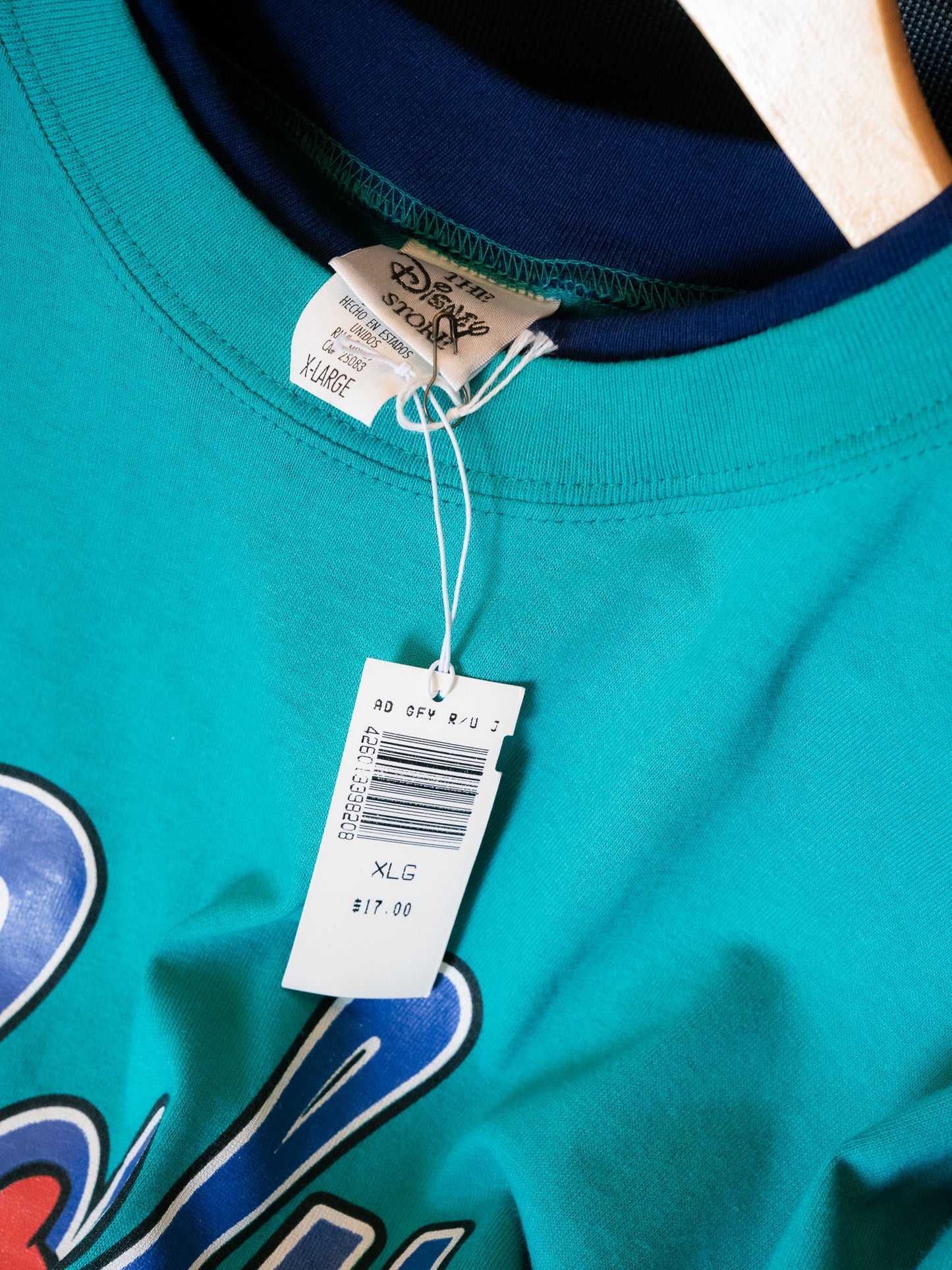 Mid 1990s "THE DISNEY STORE" Goofy Mock Layer Tee - NOS