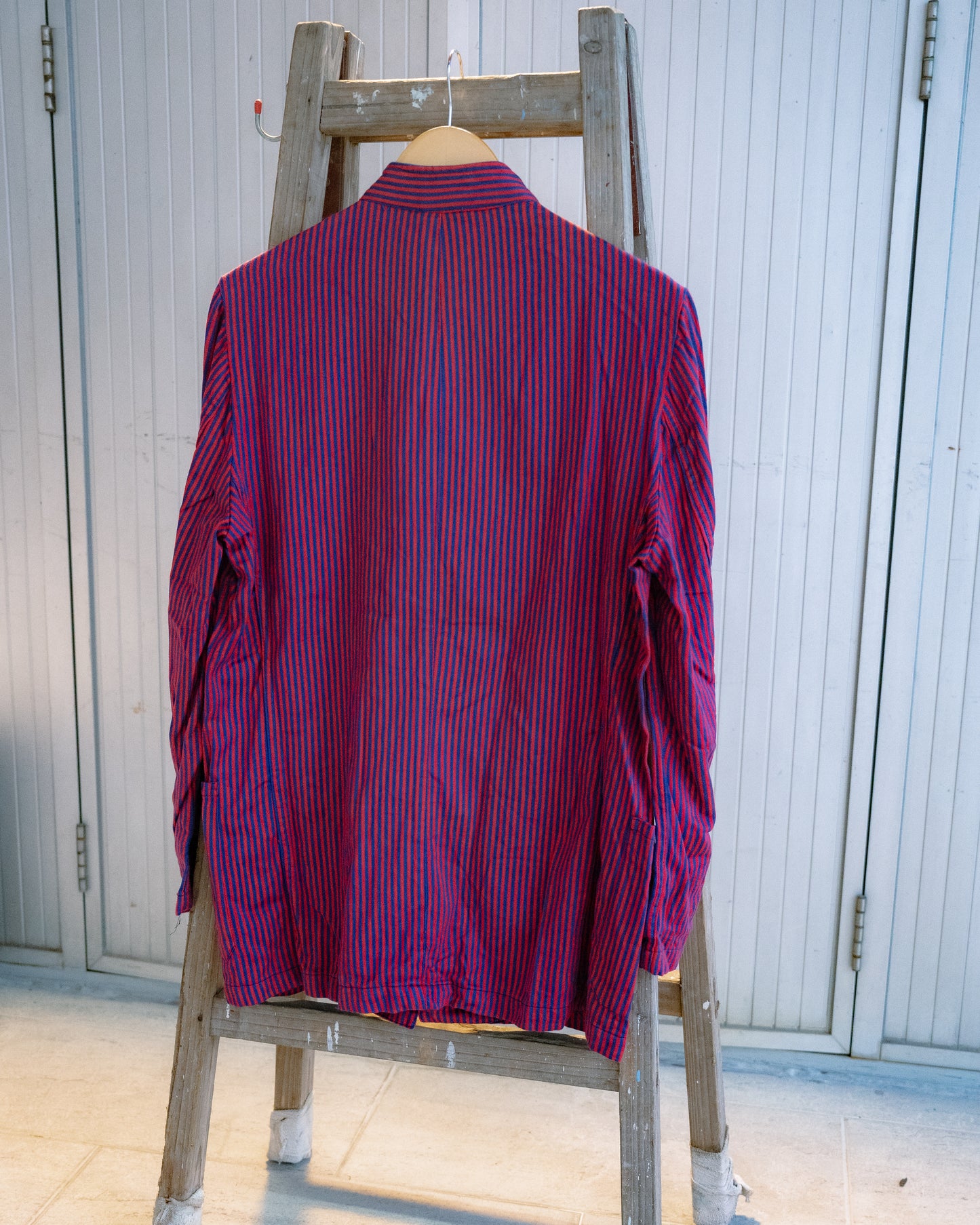 1960-70's "SARCHI-SUD s.r.l. Latina" Italian Striped Chef Jacket