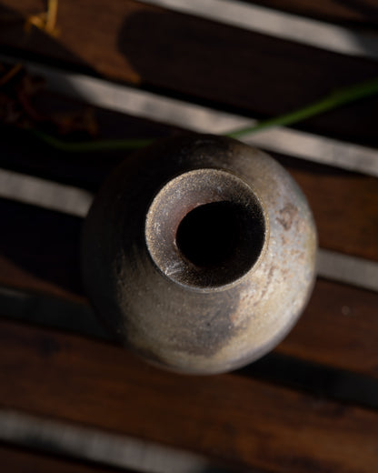 SHOWA ERA - Ceramic Vase 昭和時期 備前焼 德利型 挽插し 花器